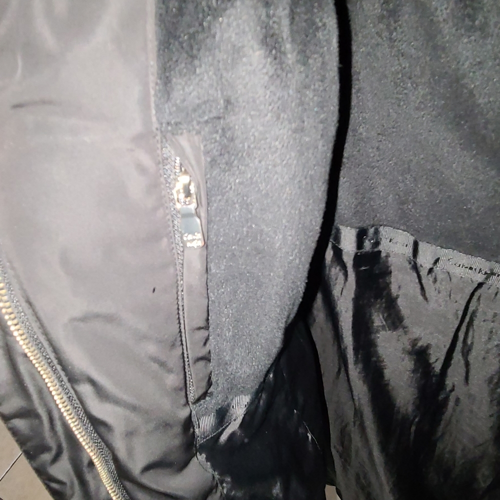 Calvin Klein Puffer Coat With Faux Fur Trim Hood - Picture 7 of 7